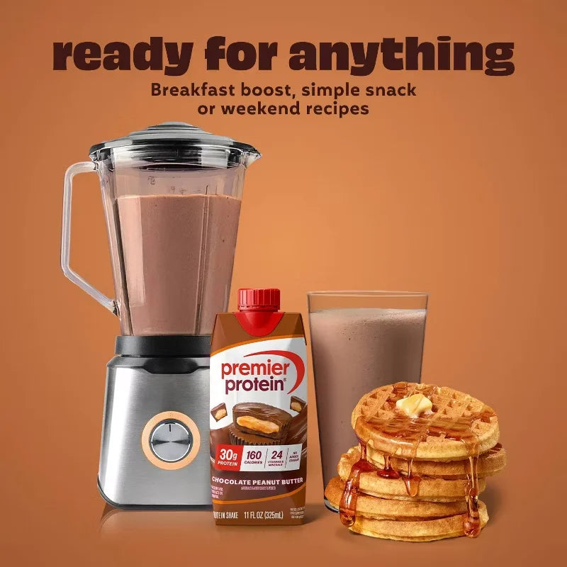 Premier Protein Nutritional Shake Chocolate Peanut Butter Non-Caffeinated - 11 fl oz/12pk