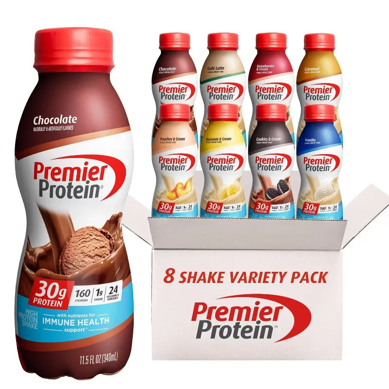 Premier Protein Nutritional Shake Variety Pack Non-Caffeinated - 11.5 fl oz/8pk