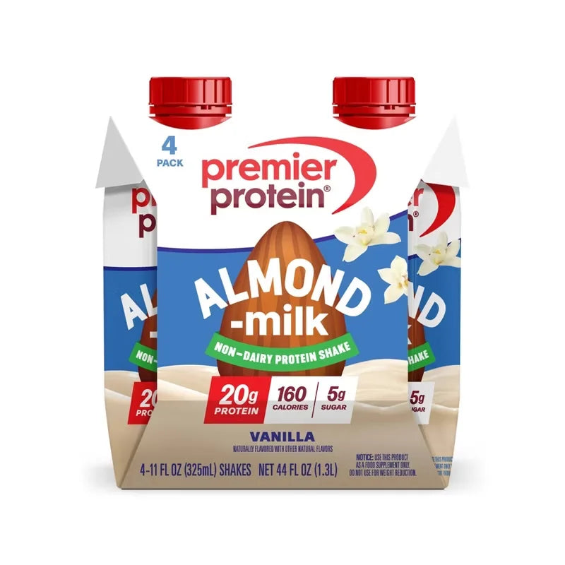 Premier Protein Almond Milk Non-Dairy Vanilla Protein Shake  - 11 fl oz/4pk